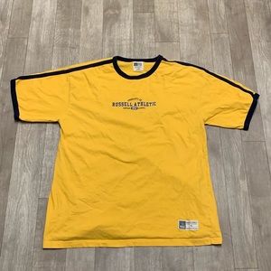 Mens Vintage Russell Athletic Varsity Short Sleeve Crewneck‎ T-Shirt